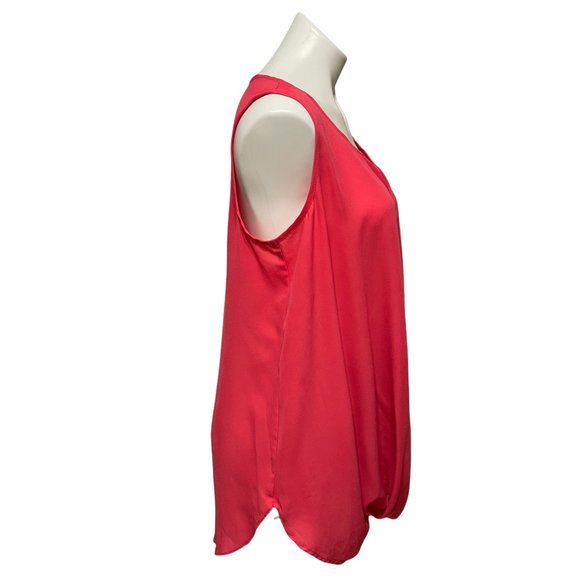 Misia Coral Sleeveless Cutout Hardware Tank Blouse - Picture 3 of 8